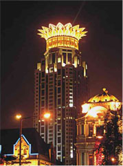 建筑楼体投光星空(中国)