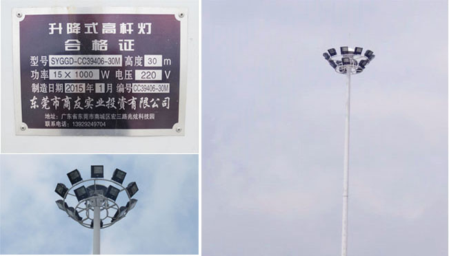 珠海高栏港升降式高杆星空(中国)现场图片